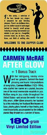 Carmen Mcrae: After Glow (+1 Bonus Track) (Limited) [Winyl]
