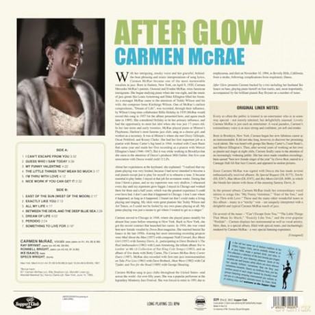 Carmen Mcrae: After Glow (+1 Bonus Track) (Limited) [Winyl]