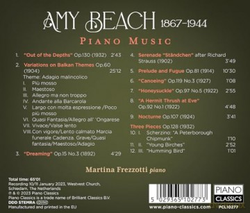 Martina Frezzotti: Amy Beach: Piano Music [CD]