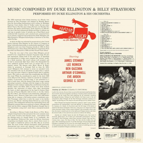 Duke Ellington: Anatomy Of A Murder (+5 Bonus Tracks) - Original Soundtrack (Limited) [Winyl]