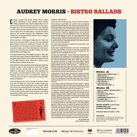 Audrey Morris: Bistro Ballads (+4 Bonus Tracks) (Limited) [Winyl]