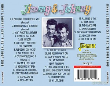 Jimmy & Johnny: Cant Find The Door Knob - Selected Singles 1954-1961 [CD]