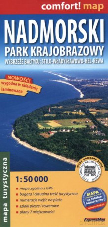 Nadmorski Park Krajobrazowy. Laminowana mapa turystyczna w skali 1:50 000 [KSIĄŻKA]