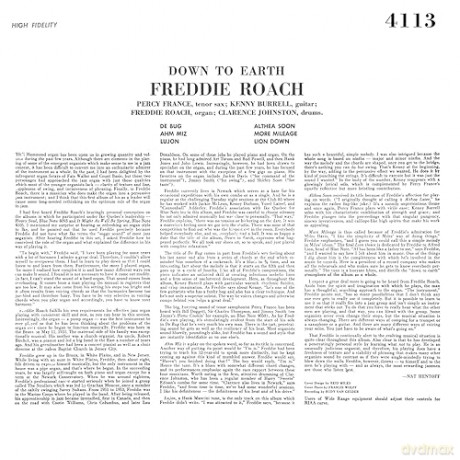 Freddie Roach: Down To Earth [Winyl]