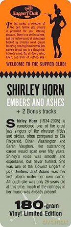 Shirley Horn: Embers And Ashes - Songs Of Lost Love Sung By Shirley Horn (+2 Bonus Tracks) (Limited) [Winyl]