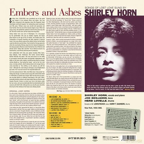 Shirley Horn: Embers And Ashes - Songs Of Lost Love Sung By Shirley Horn (+2 Bonus Tracks) (Limited) [Winyl]