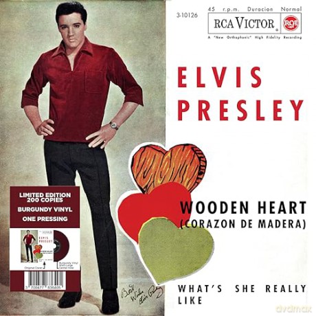 Elvis Presley: Ep Etranger No. 10 - Wooden Heart (Spain) (Burgundy) [Winyl]