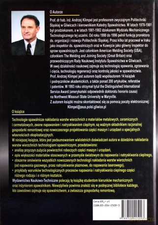 Napawanie i natryskiwanie cieplne - Andrzej Klimpel [KSIĄŻKA]