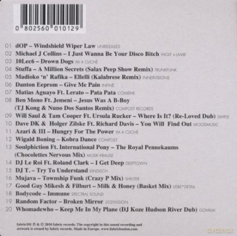 Fabric 51: Dj T [CD]