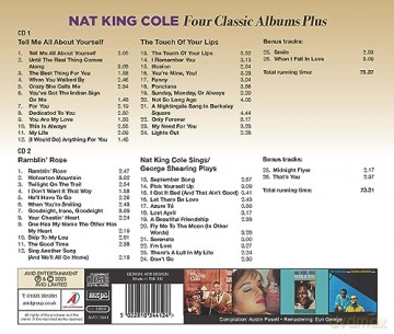 Nat King Cole: Four Classic Albums Plus (Tell Me All About Yourself / The Touch Of Your Lips / Ramblin Rose / Nat King Cole Sings: George Shearing Plays) [2CD]