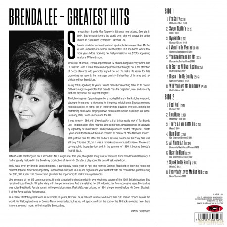 Brenda Lee: Greatest Hits [Winyl]