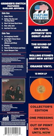 Grinders Switch: Grinders Switch (Feat. Garland Jeffreys) (Orange) [Winyl]
