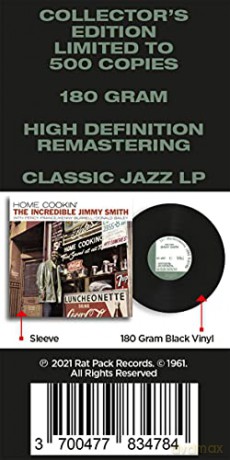 Incredible Jimmy Smith: Home Cookin [Winyl]