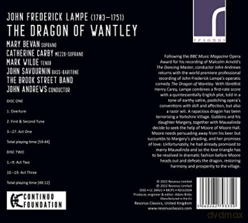 John Frederick Lampe: The Dragon Of Wantley [2CD]