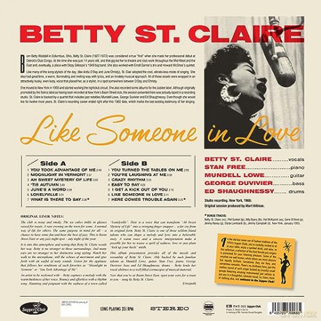 Betty St. Claire: Like Someone In Love - At Basin Street (+2 Bonus Tracks) [Winyl]