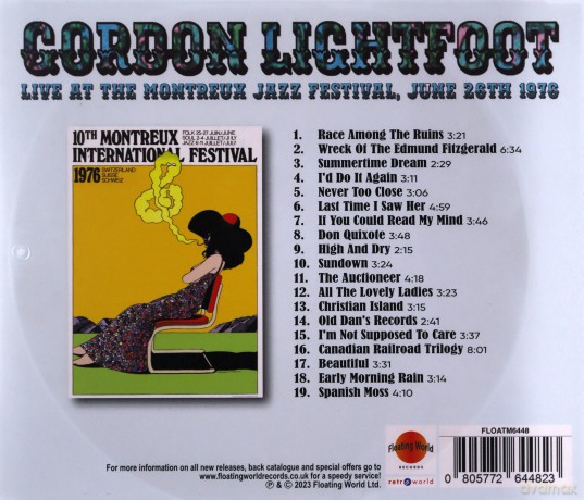 Gordon Lightfoot: Live At The Montreux Jazz Festival. June 26Th 1976 [CD]