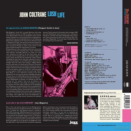 John Coltrane: Lush Life (+2 Bonus Tracks) (Limited) (Blue) [Winyl]