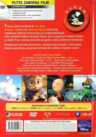 Pixar Klasyka: Kolekcja Krótkometrażówek 1 (Disney) (booklet) [DVD]