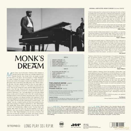Thelonious Monk Quartet: Monks Dream (Limited) [Winyl]