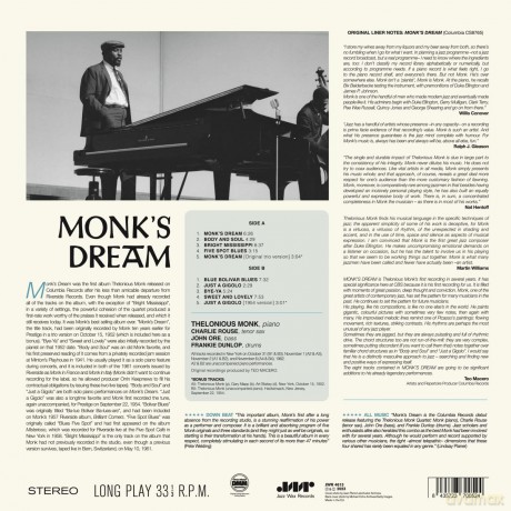 Thelonious Monk Quartet: Monks Dream (Limited) [Winyl]