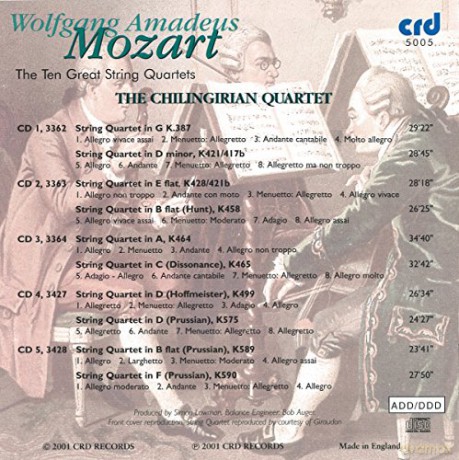 Chilingirian Quartet: Mozart: The Great String Quartets - Chilingirian Quartet [5CD]