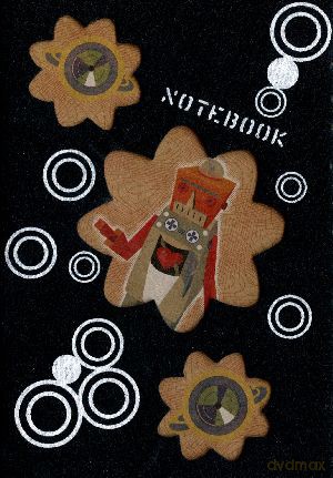 Notes NOTEBOOK ROBOT czarny [KSIĄŻKA]