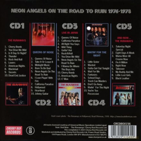 Runaways: Neon Angels On The Road To Ruin 1976-1978 (Clamshell) [5CD]