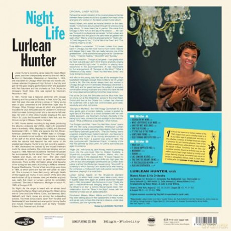Lurlean Hunter: Night Life (+3 Bonus Tracks) (Limited) [Winyl]