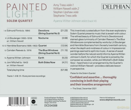 Solem Quartet: Painted Light [CD]