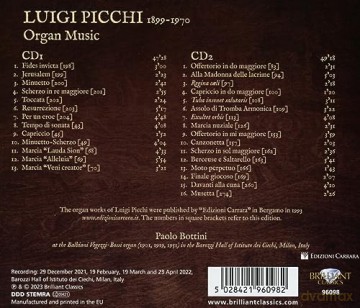Paolo Bottini: Picchi: Organ Music [2CD]