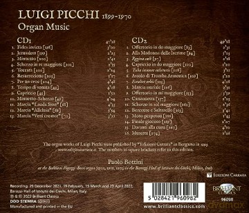 Paolo Bottini: Picchi: Organ Music [2CD]