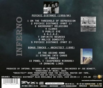 Inferno: Psychic Distance [CD]