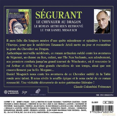 Lu Par Daniel Mesguich: Segurant Le Chevalier Au Dragon - Le Roman Arthurien Retrouve [3CD]