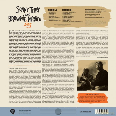 Sonny Terry & Brownie Mcghee: Sing (+2 Bonus Tracks) (Limited) [Winyl]