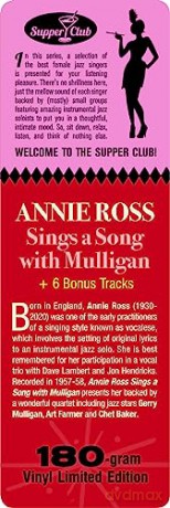 Annie Ross: Sings A Song With Mulligan (+6 Bonus Tracks) (Limited) [Winyl]
