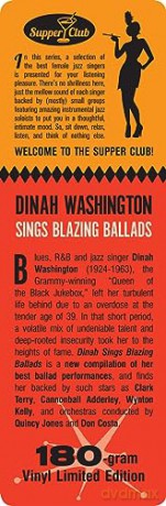 Dinah Washington: Sings Blazing Ballads (Limited) [Winyl]