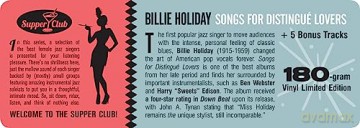 Billie Holiday: Songs For Distingue Lovers (+5 Bonus Tracks) (Limited) [Winyl]