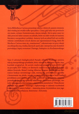O sekretach białogłowskich - Pseudo-Albert Wielki [KSIĄŻKA]