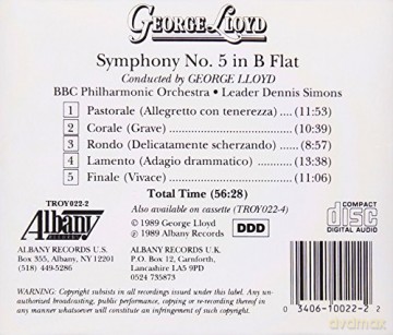 George Lloyd: Symphonie Nr.5 [CD]