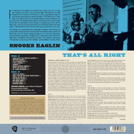Snooks Eaglin: Thats All Right (+2 Bonus Tracks) (Limited) [Winyl]
