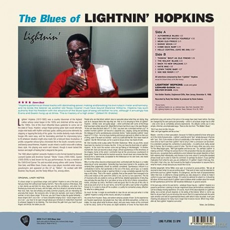 Lightnin Hopkins: The Blues Of Lightnin Hopkins - Lightnin (+2 Bonus Tracks) (Limited) [Winyl]