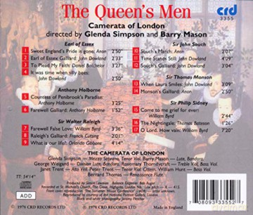 Camerata Of London: The Queens Men: Music From The Court Of Elizabeth I [CD]