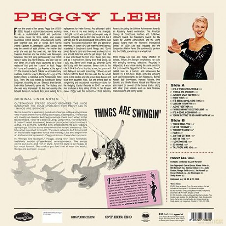 Peggy Lee: Things Are Swingin (+7 Bonus Tracks) (Limited) [Winyl]