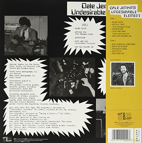Dale Jenkins: Undesirable Element [Winyl]