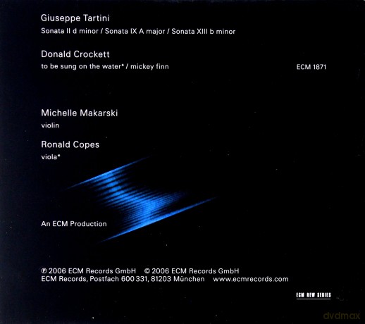 Michelle Makarski: To Be Sung On The Water (Tartini,Crocket [CD]