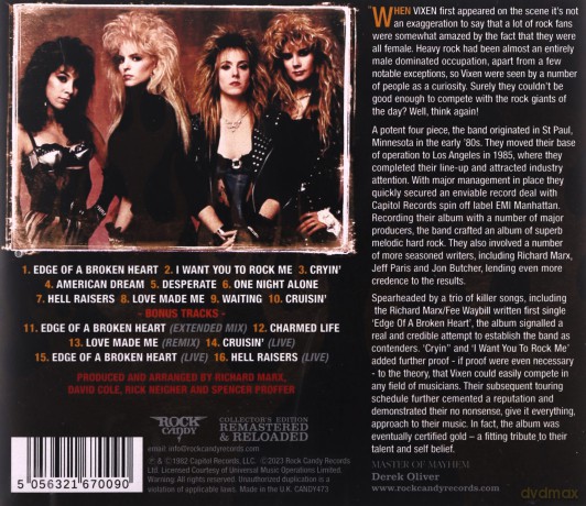 Vixen: Vixen [CD]