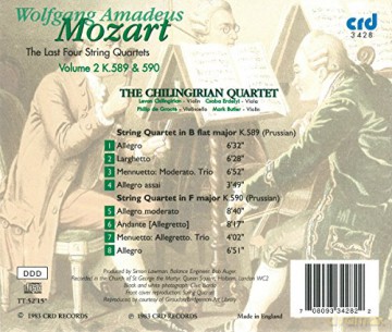 Chilingirian Quartet: W.A. Mozart: String Quartets In B Flat [CD]