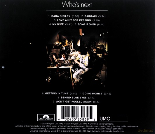 Who: Whos Next - 50th Anniversary (Album + San Francisco Live - 1971) (Limited) [CD]