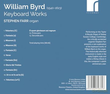 Stephen Farr: William Byrd: Keyboard Works [CD]