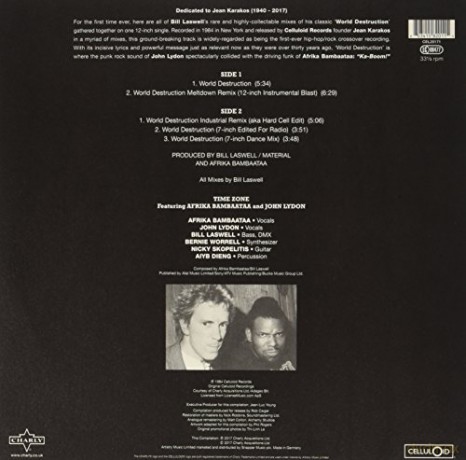 Time Zone: World Destruction: The Complete Celluloid Mixes [Winyl]